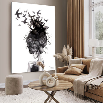 Canvastavla - Katarina Vintrafors - Ravens Lady