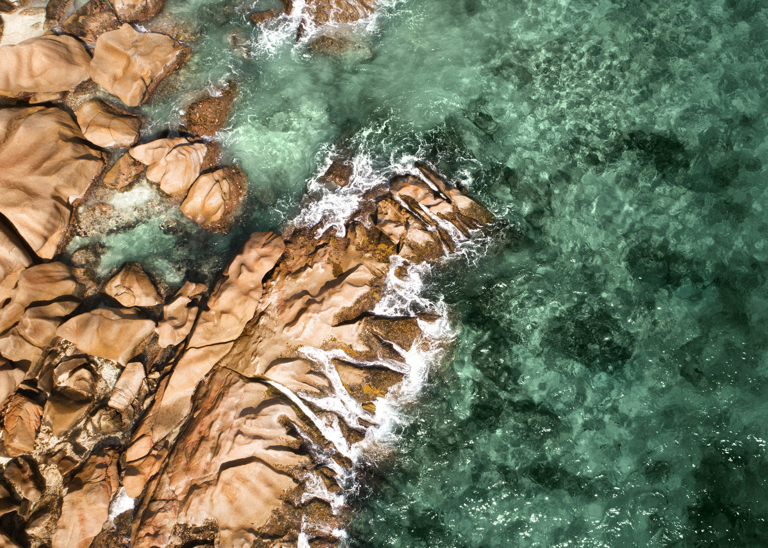Canvastavla - Waves and Rocks