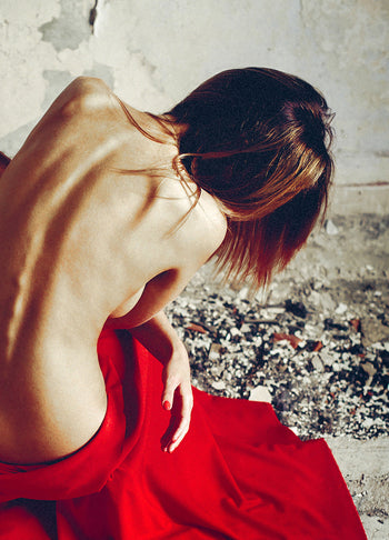 Ljuddämpande tavla - Lady in red