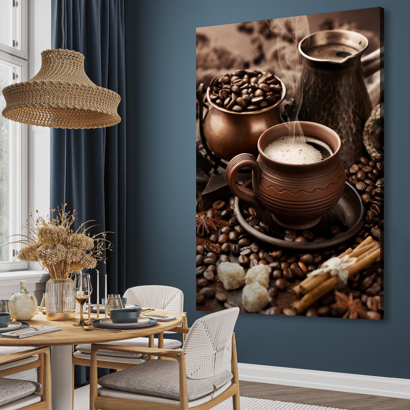 Ljuddämpande tavla - Espresso Essence