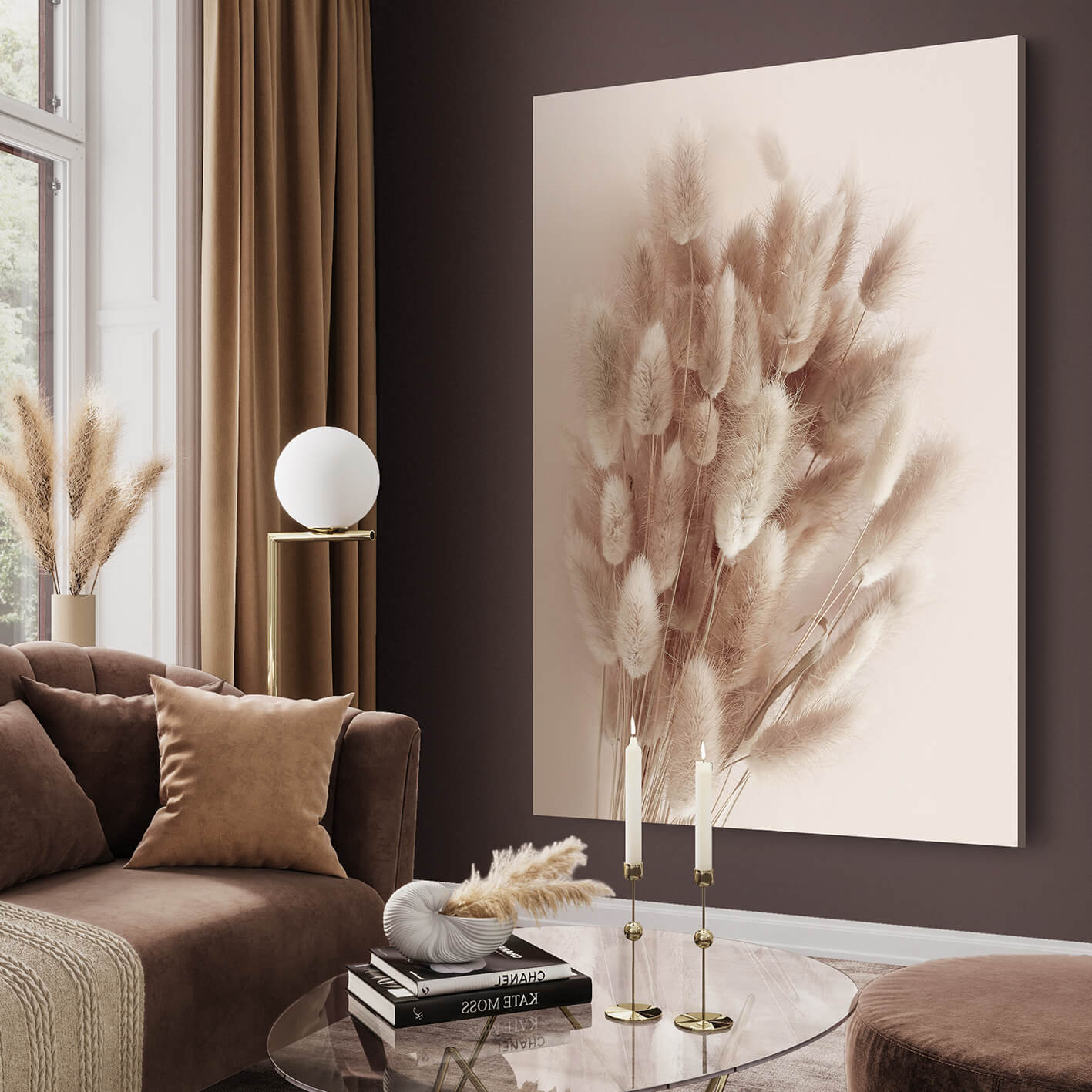 Canvastavla - Soft Pampas No1 (80x120)