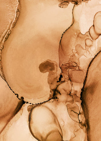 Canvastavla - Orange Marble (70X100)