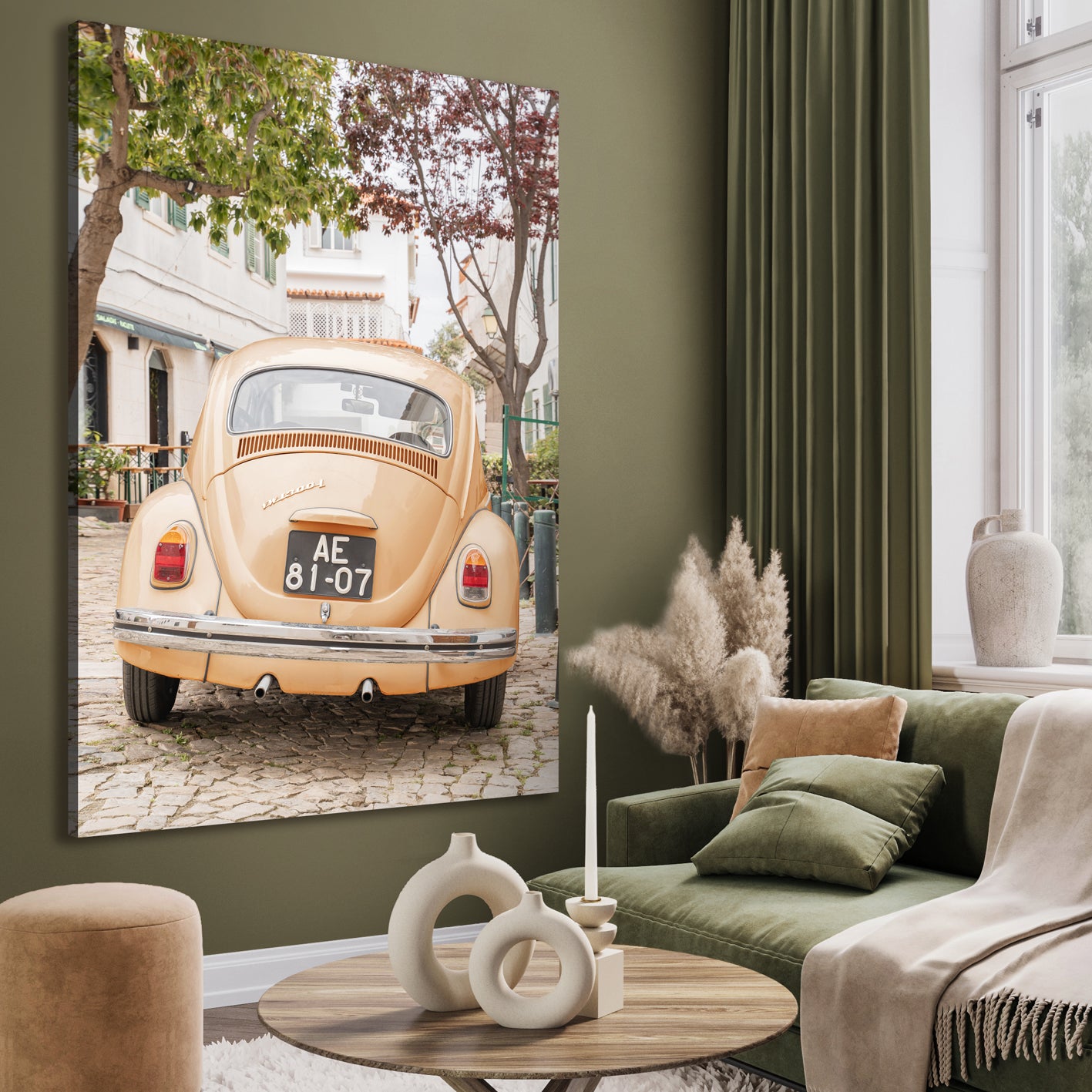 Canvastavla - Vintage Beetle (45x60)
