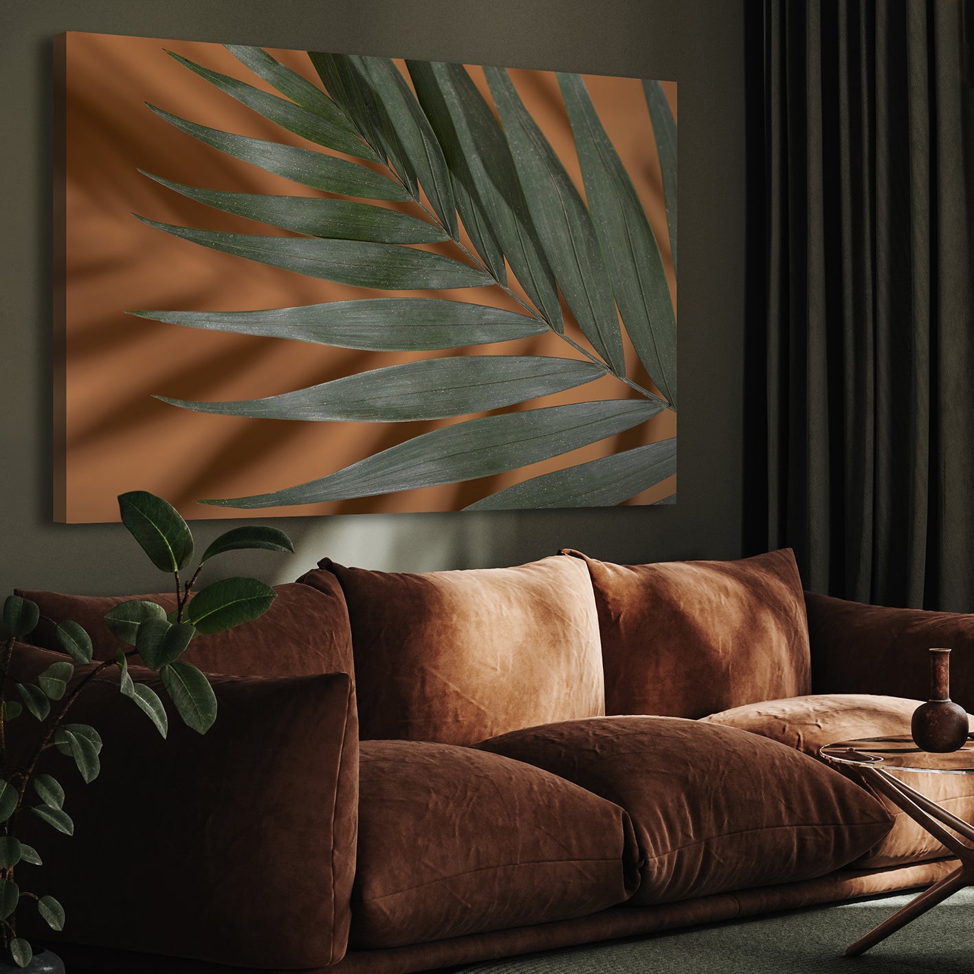Canvastavla - Palm Shadows (50x70)
