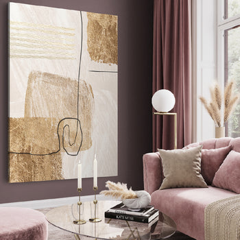 Canvastavla - Beige Whispers (45X60)