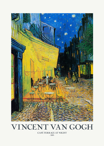 Canvastavla - Café Terrace At Night (80X120)