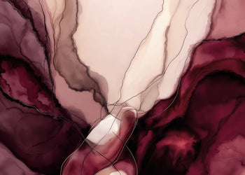 Ljuddämpande tavla - Liquid Red