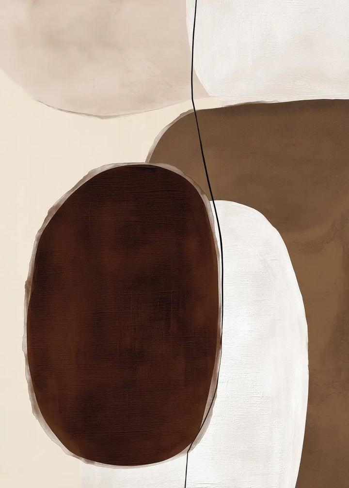 Ljuddämpande tavla - Abstract Oval