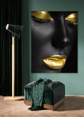Canvastavla - Black & Gold