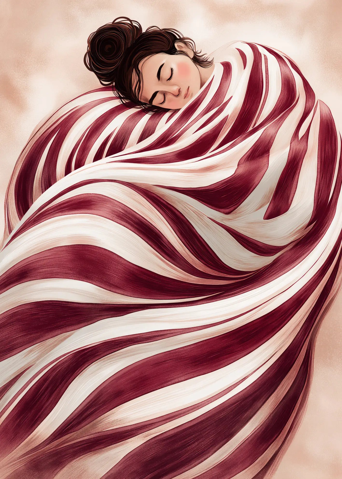Canvastavla - Wrapped in Red