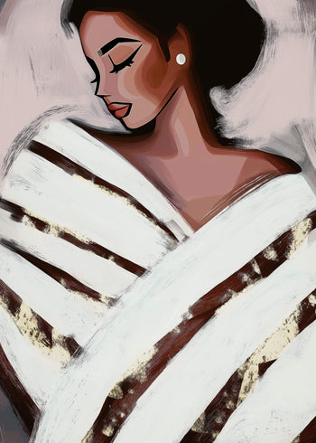Canvastavla - Wrapped in Thought