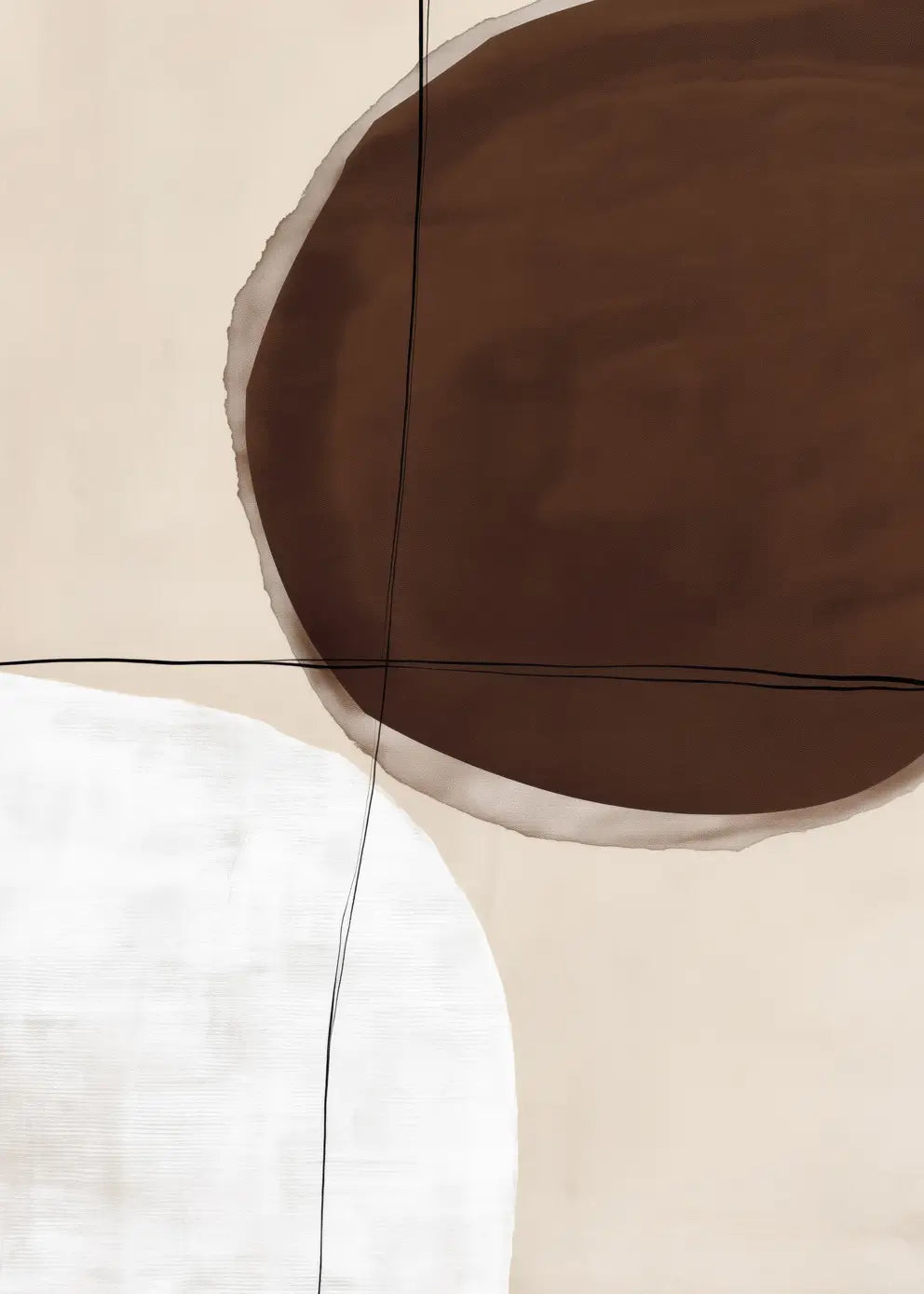 Canvastavla - Brown Balance